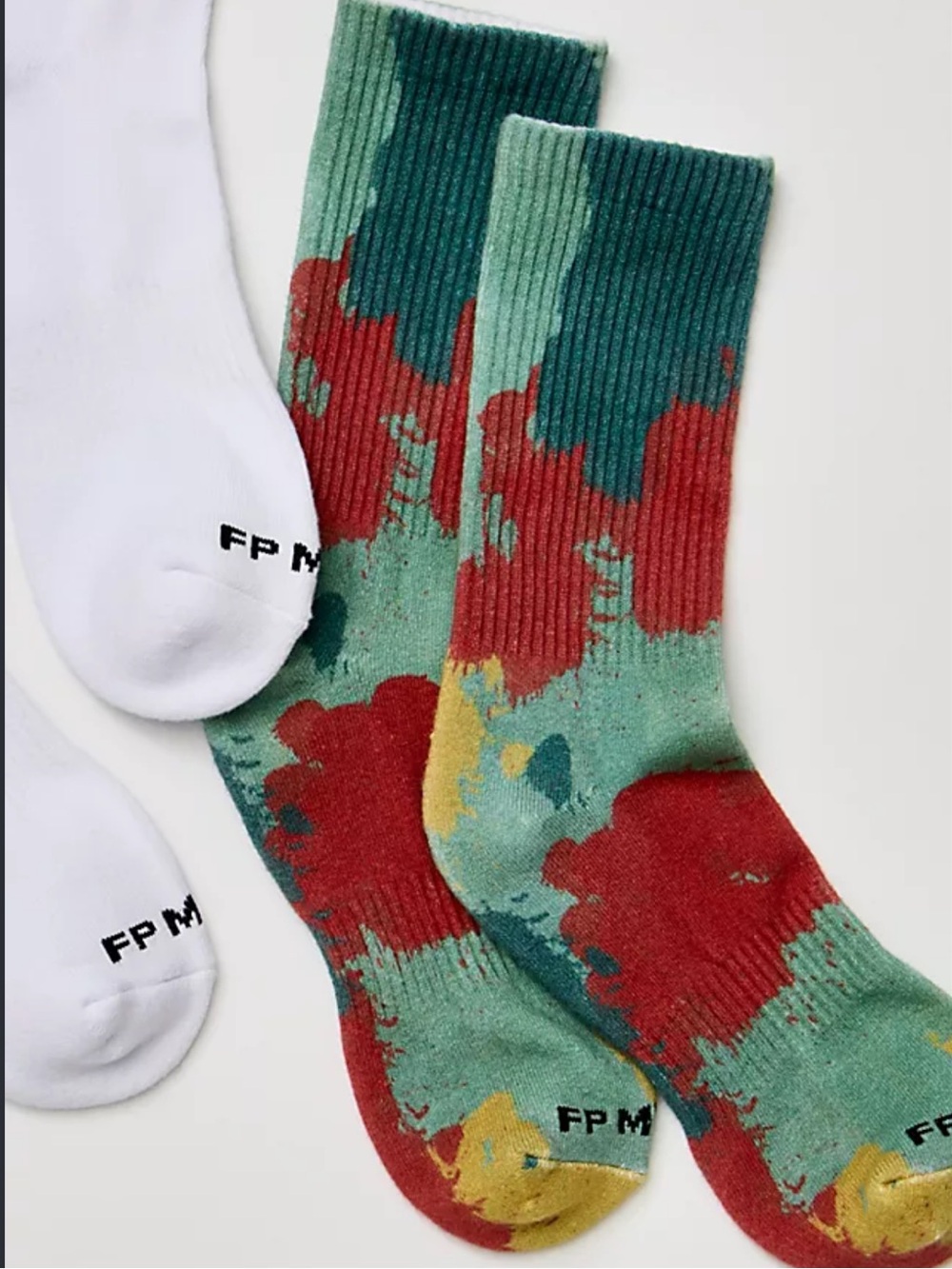 Free People Trail Away Sock Pack in Green Combo | NWT
